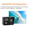 Уличная 4K 24FPS 16MP экшн-камера с двойным IPS-экраном, WiFi, водонепроницаемая, профессиональная спортивная DV-камера с креплением на шлем и пультом дистанционного управления, веб-камера