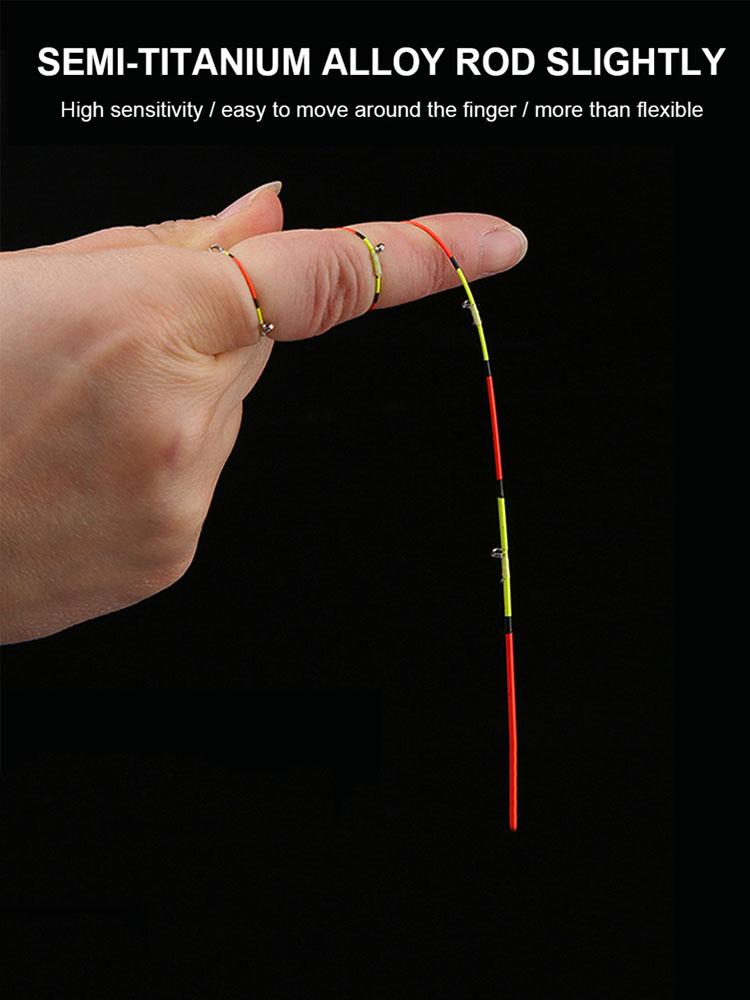 55 см быстрая светодиодная насадка для плота, сменная, наполовину полная, титановый сплав, привлекающая внимание картина, наконечник для удочки, рыболовные снасти