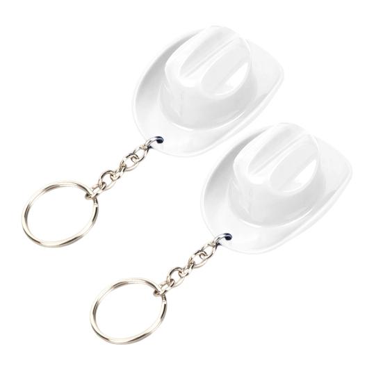 Yousheng 1/2 шт. Брелок в деревенском западном стиле, ковбойская шляпа 2 в 1, брелок-открывашка для бутылок, портативное кольцо для ключей, сувениры для бара и вечеринки