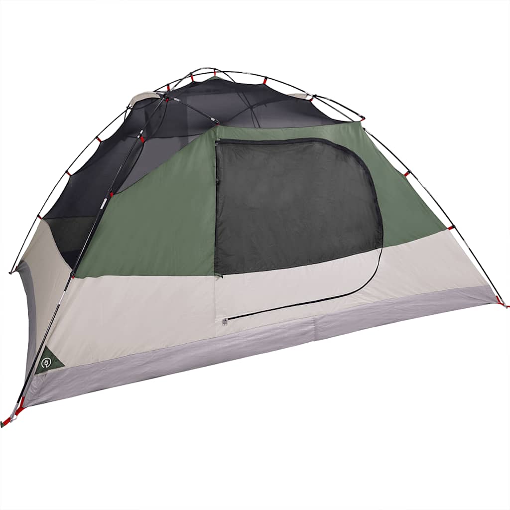 Dome Camping Tent for 4 Persons Green Waterproof