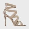 Women's European & American Fashion Stiletto Sandals with Pointed Toes, Peep Toe, Ankle Straps, and Roman Style