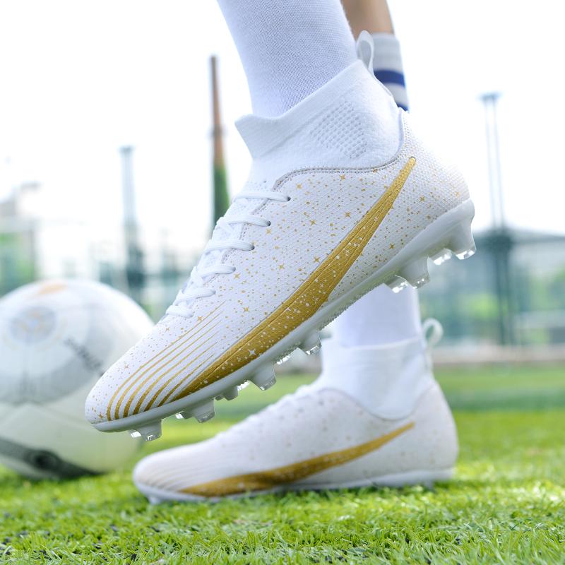 Мужские высокие носки 36-47, футбольные бутсы, молодежная спортивная обувь, футбольная тренировочная обувь, детские футбольные бутсы