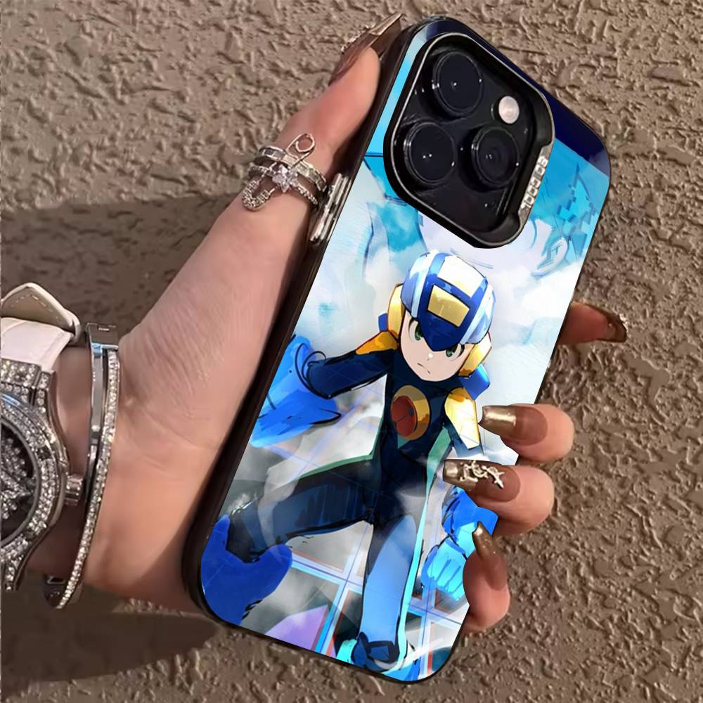 M-Mega Man S-Star Force Чехол для телефона iPhone 17,16,15,14,13,12,11,Pro,MAX,Plus TPU Мягкий, приятный для кожи чехол