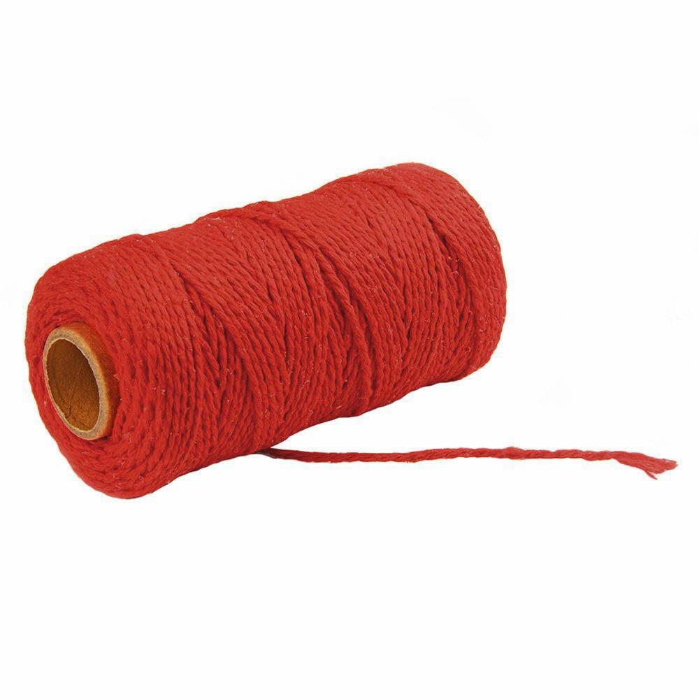 Multicolor 100m Long/100Yard Crafts Macrame DIY Twisted Cord Cotton Rope Home Textiles Linen String