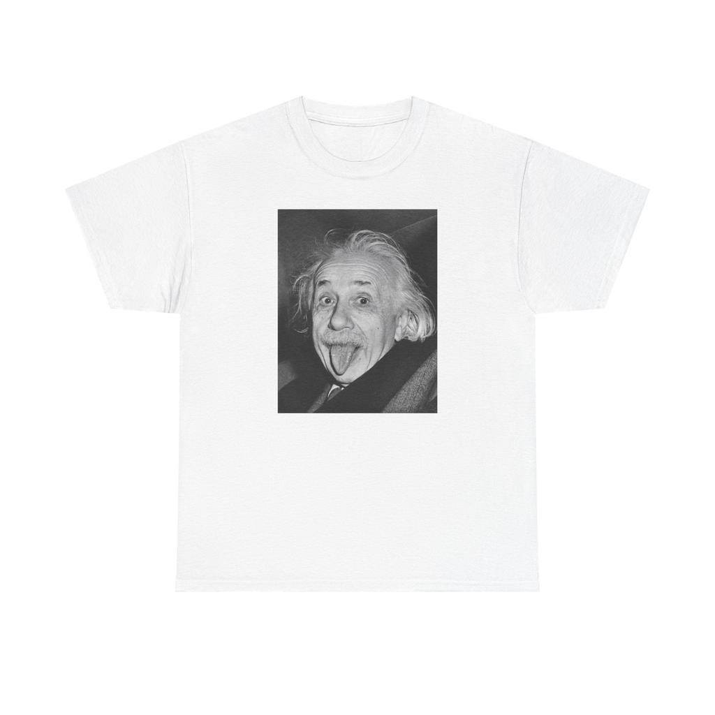 Einstein Tongue Out T-Shirt, Physics Science Gift, Albert Einstein 72nd Birthday