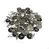 100 Pieces Metal Earrings Posts Earring Backs for Ear Jewelry Making - White