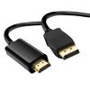 Кабель-конвертер, совместимый с HDTV, 4K60 Гц, с позолоченными разъемами, прочный, штекеры, для подключения ПК, ноутбука к HDTV