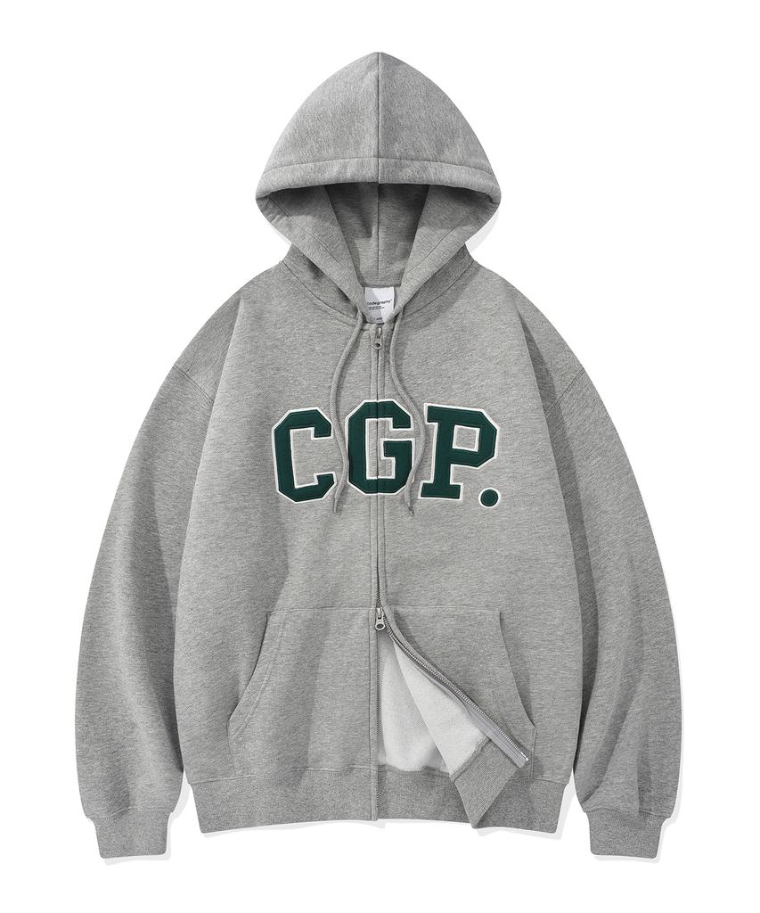Толстовка на молнии с логотипом CGP Arch_Зеленая
