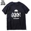 COOLMIND 100% Cotton Moon Print Men T Shirt Casual Summer Short Sleeve Men Tshirt Loose t-shirt Male Tee Shirts Mo0154