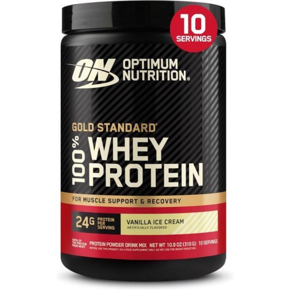 Optimum Nutrition Gold Standard 100% Сывороточный протеин Ванильное мороженое 310 г 1 шт Optimum Nutrition Gold Standard Сывороточный протеин | 310 г 1 шт