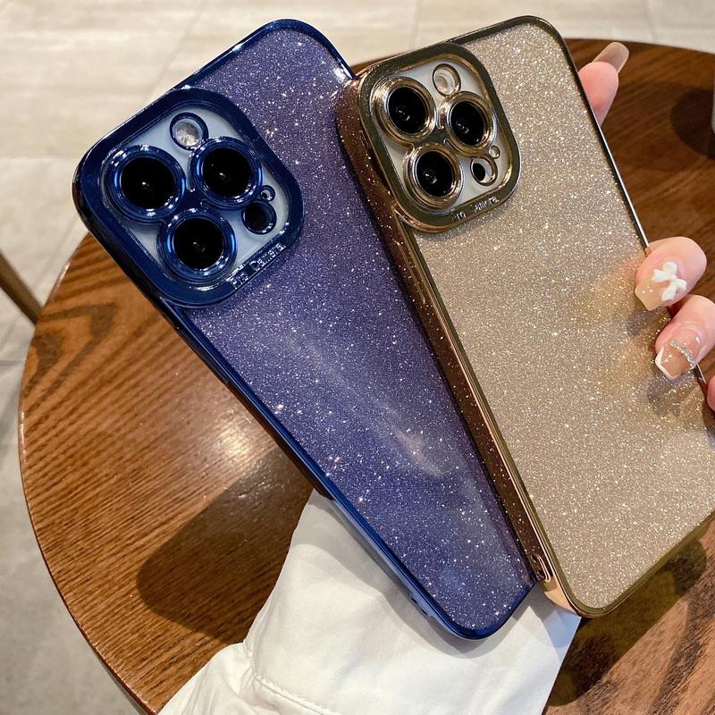 Блестящий чехол для телефона iPhone 16 Plus 15 14 Pro Max 13 12 11 Pro Max Роскошный чехол из ТПУ с кристаллами для iPhone XR XS 7 8 Plus