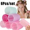 1/3/6 шт. Пластиковые бигуди для волос, парикмахерские самоклеящиеся бигуди для челки, домашнее использование, сделай сам, волшебные бигуди для укладки волос, косметические инструменты
