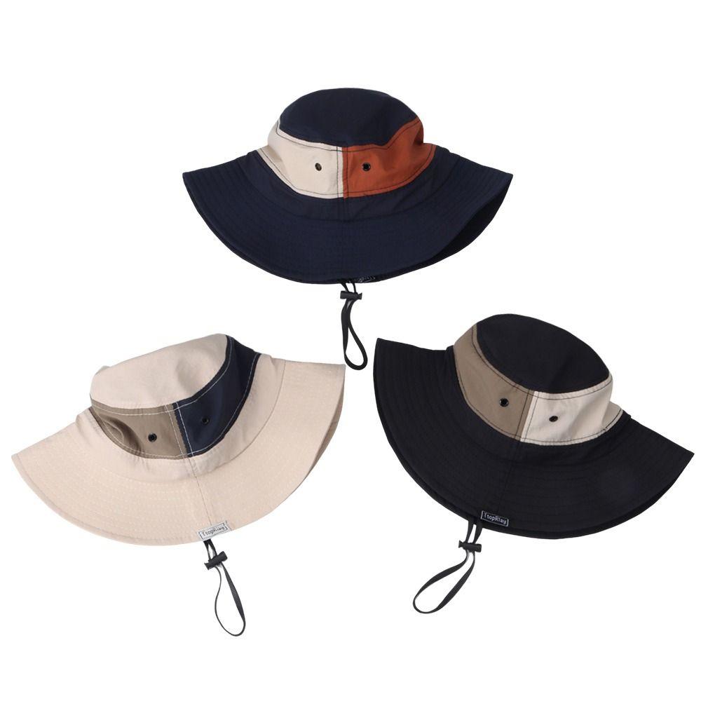 Large Anti-UV Bucket Hat Wide Brim Sun Protection Fisherman hat Quick-dry Breathable Panama Hat Hiking