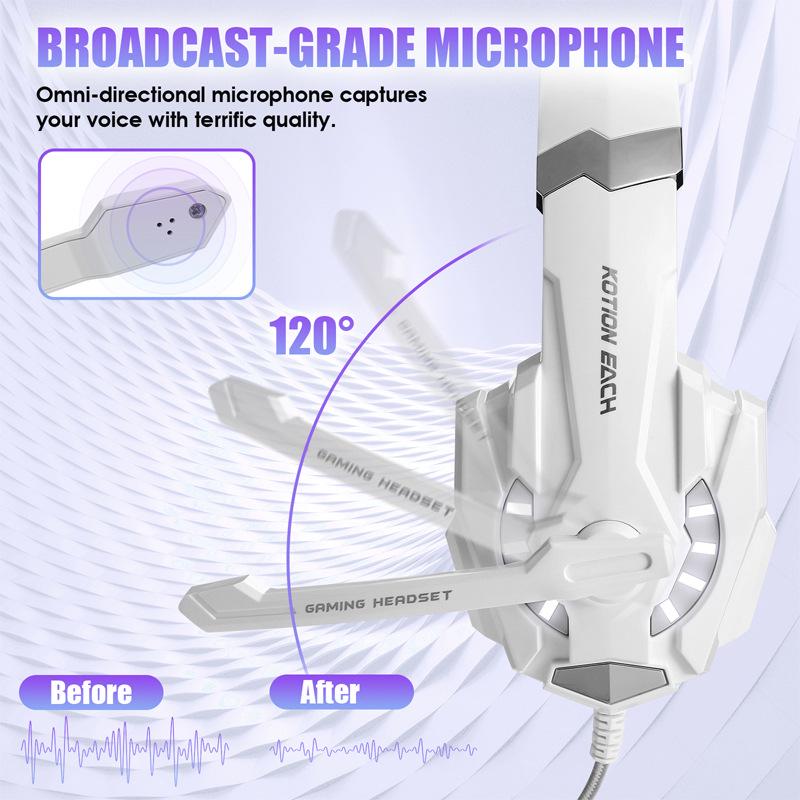 Inzhuo G9000 Трансграничная игровая гарнитура: 3,5 мм+USB, совместим с PS4