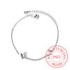 925 Sterling Silver Butterfly Charm Bracelet For Women Bracelet &Bangle Fashion Jewelry Birthday Party Gift