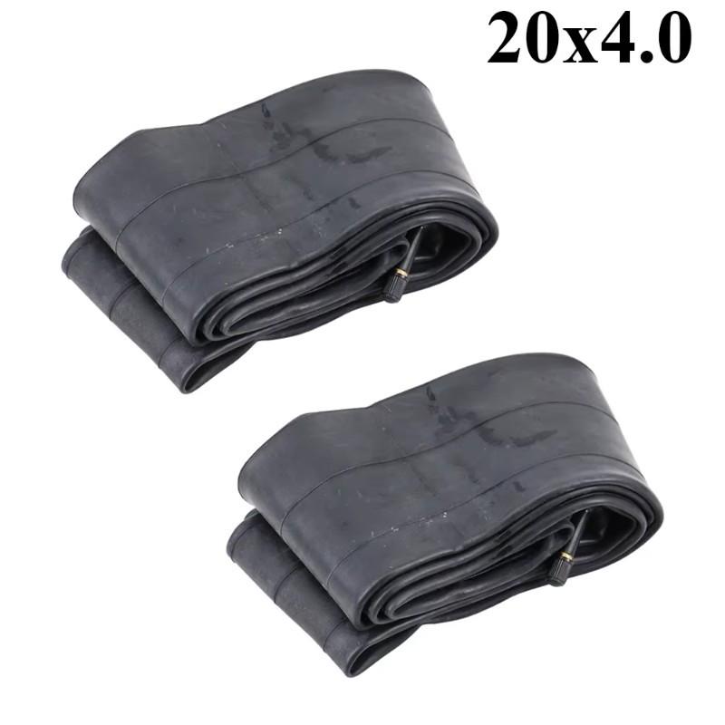 Beach Bicycle Tube Replacement 2PCS 20X4.0 Black Tyre 20 Inch For Bicycles For Snowmobiles Atvs Inner Tube