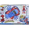 Figurine Spidey De 10 Cm Avec Véhicule Arachno-bolide Convertible 2 En 2 - HASBRO - Spiderman - Jouet - Blanc