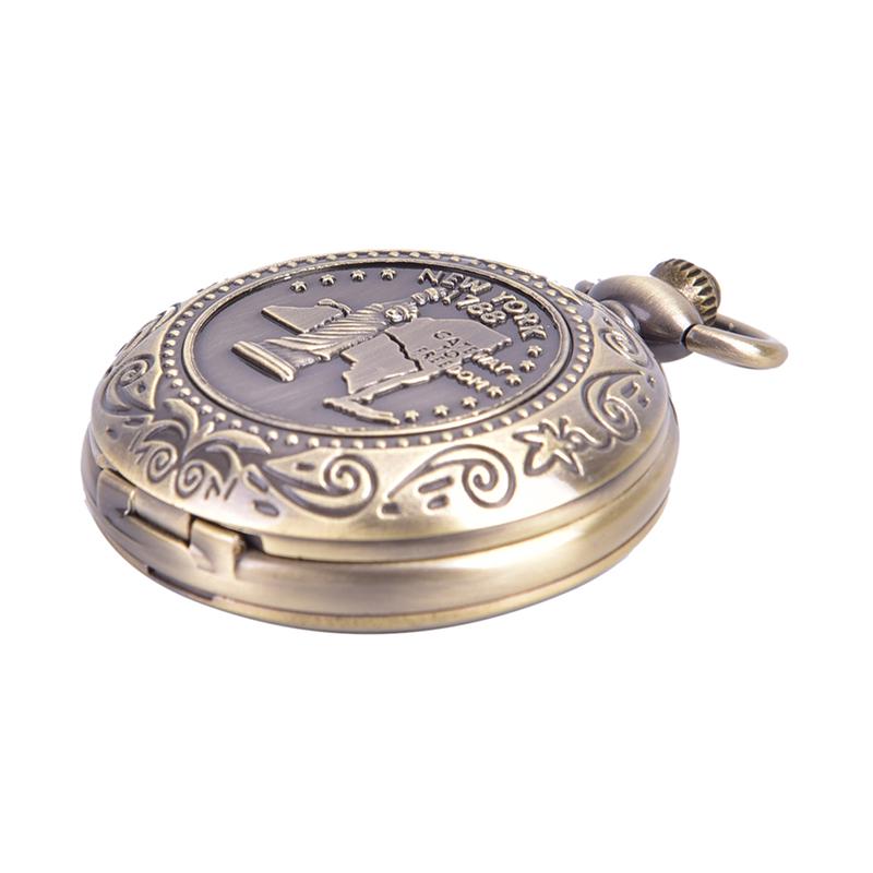 Винтажные карманные часы с дизайном компаса из бронзы, ретро карманные часы, компас, цинковый сплав
