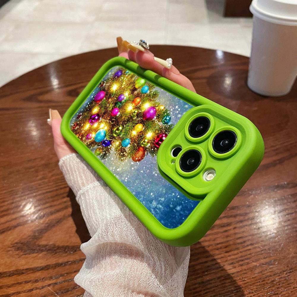 N117 Новогодние Счастливого Рождества арт Мягкие чехлы для телефонов Angel Eyes для iPhone 16 15 14 13 11 Pro Max 8 7 6s Plus 12 mini XR XS Max SE Противоударный чехол