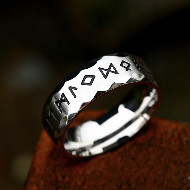 Vintage Odin Norse Viking Amulet Rune Rings For Men Cool Stainless Steel Celtic Knot Ring Wedding Jewelry Valentine's Days Gifts