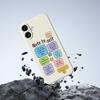 For iPhone 17 Case Colored Sticky Notes Pattern Printing Straight Edge TPU Phone Back Cover
