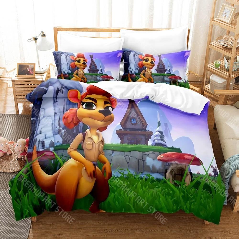 3D-печатный комплект постельного белья Spyro Reignited Trilogy со Спайро-драконом для мальчиков и девочек, пододеяльник, размеры: односпальный, полуторный, двуспальный, полный, односпальный, двойной