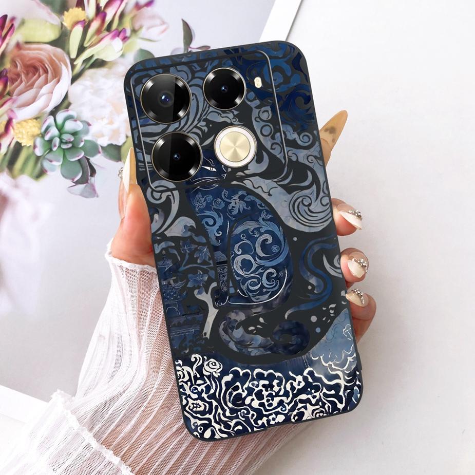 For Infinix Note 40 40X 5G Case X6852 New Butterfly Painted Cover Soft Silicone Case For Infinix Note 40 Pro Plus Note40 X Shell
