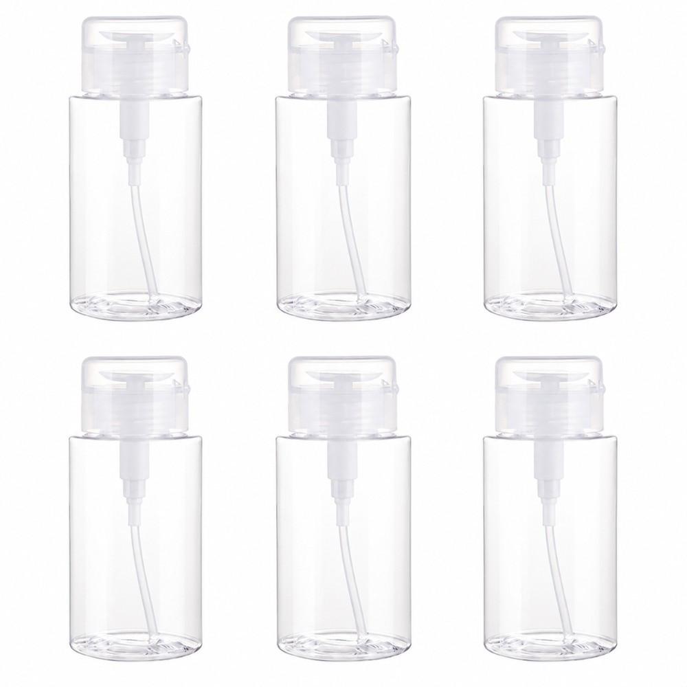 6 Pack Leakproof Refillable Container Dust Proof Lid Empty Dispenser Cosmetic Liquids