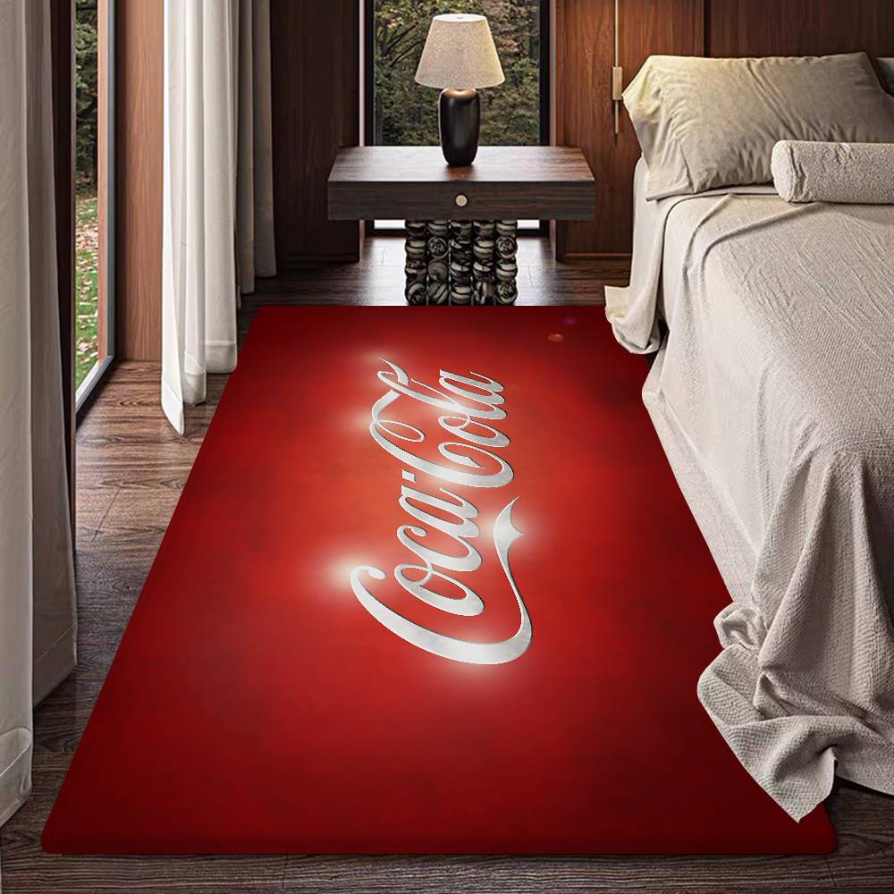C-Coca Cola Logo Kitchen Mat Nordic Style Bedroom Living Room Doormat Home Balcony Anti-Slip Welcome Rug
