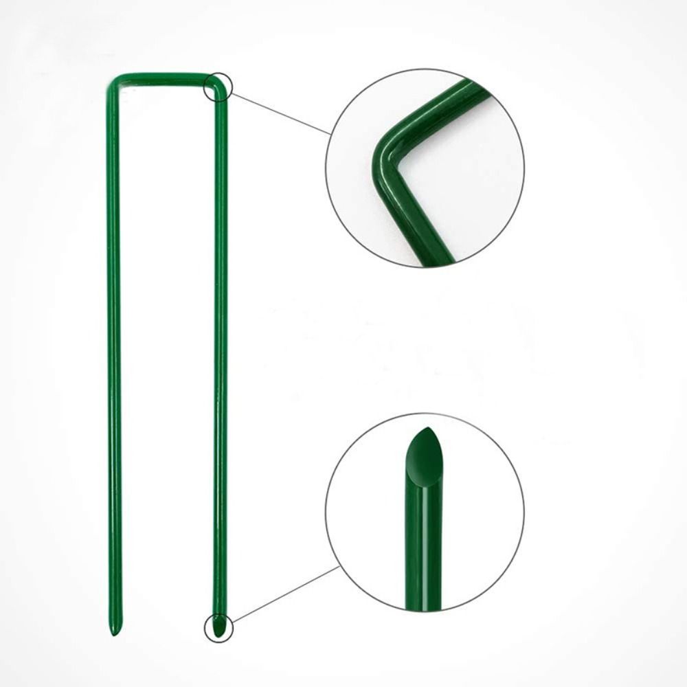 Bend-free U-shaped Garden Nail Durable and Sturdy Fence Tubing Stakes Sod Pins  Plastic Films