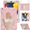 Custom 3-in-1 Protective Tablet Case for iPad 9th 8th 10.2 Inch Shockproof with Wrist Strap and Pencil Holder