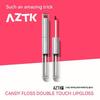 AZTK Водный блеск для губ с зеркальным эффектом: Увлажняющий, Стойкий Нюдовый, Двусторонний Блеск для Увеличения Объема Губ.