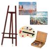 1:12 Dollhouse Furniture Miniature Easel Wood Box Drawing Board Artist Paint Pen Dolls DIY Model Set Toy Accessories