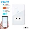 Умный WiFi-переключатель Graffiti Тип 118 с розеткой американского стандарта, совместимый с Alexa