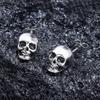 Punk Retro Skull Zinc Alloy Earrings: Dark Halloween Unisex Design