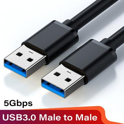Удлинительный кабель USB 3.0, USB-кабель «папа-папа», 5 Гбит/с, быстрая передача данных, кабель USB3.0 для компьютера, ноутбука, мобильного жесткого диска, телевизора