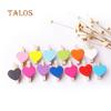 50Pcs Mixed Color Heart Wooden Mini Pegs Photo Clips DIY Wedding Party Supply Decoration