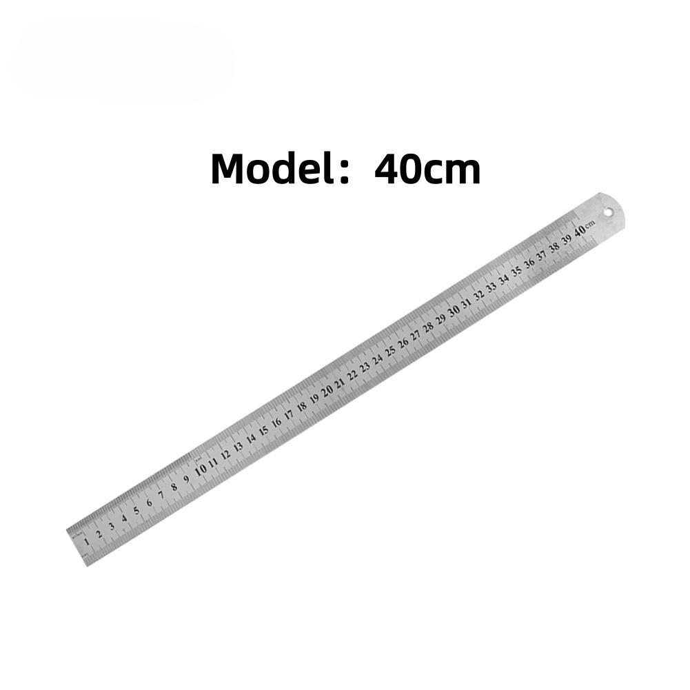 Двусторонняя утолщенная линейка из нержавеющей стали (15-50 см / 6-20 дюймов) для рукоделия и черчения