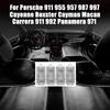 Для Porsche 911 955 957 987 997 Cayenne Boxster Cayman Macan Carrera 911 992 Panamera 971 Подсветка пространства для ног автомобиля Аксессуары