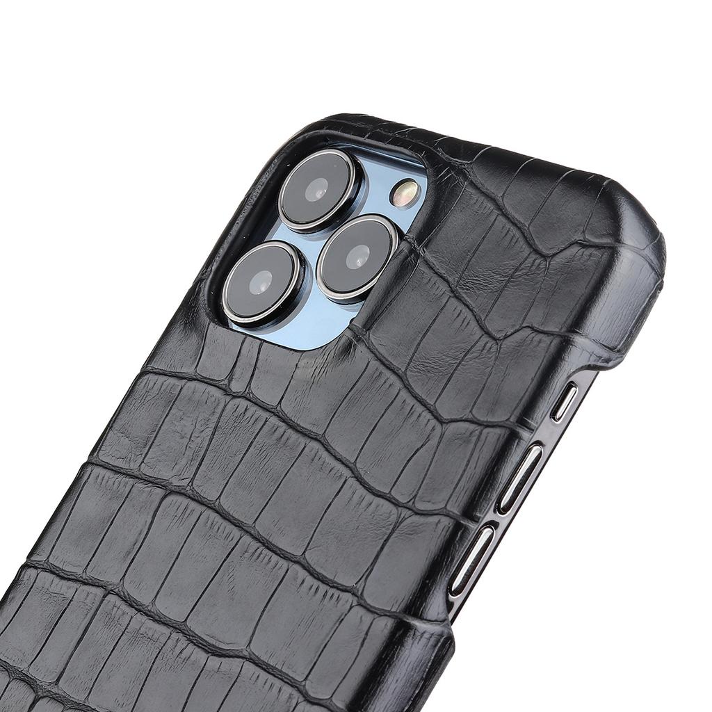 Чехол из кожи с тиснением под крокодила для iPhone 16 15 13 14 11 12 Pro Max 13 Mini XR X XS с замшевой подкладкой Жесткий ПК Противоударный чехол