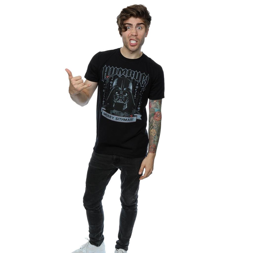 Star Wars Mens Christmas Darth Vader Humbug T-Shirt