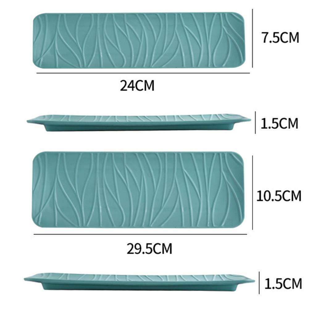 Прочная тарелка для суши с гладкой поверхностью, имитация керамики, поднос для чая и закусок, непроливаемый пищевой поднос для торта, товары для дома