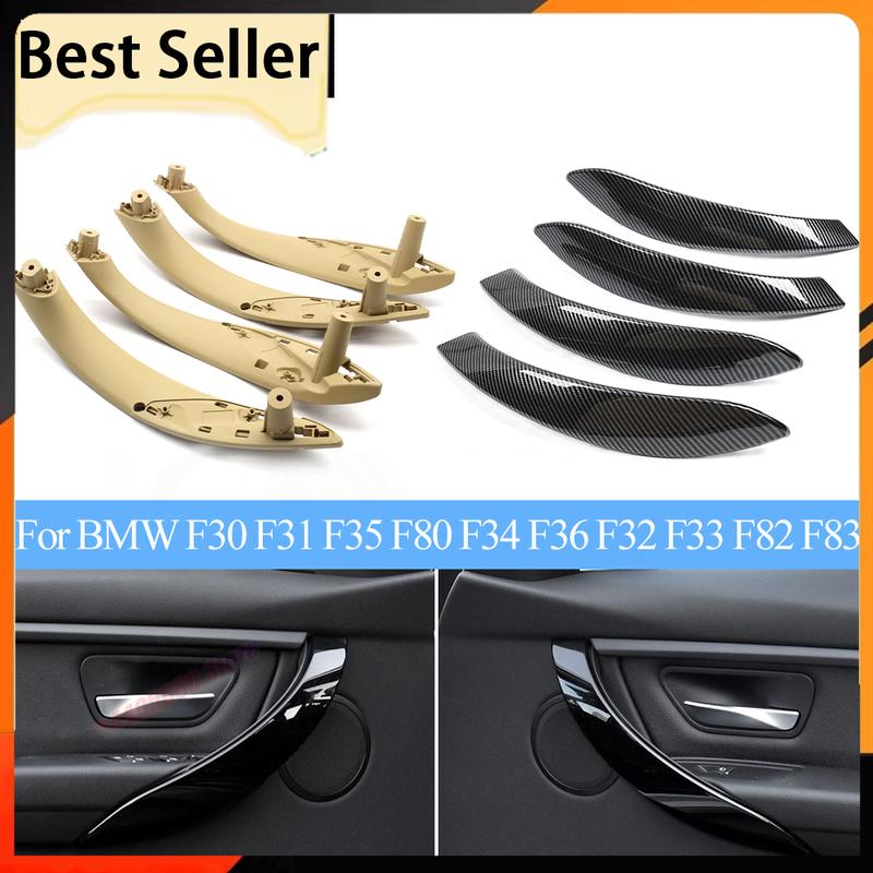 For BMW 3 4 Series M3 M4 F30 F31 F32 F33 F34 F35 F36 F80 318 2013-2018 4PCS Left Right Door Pull Handle Outer Cover Panel Trim