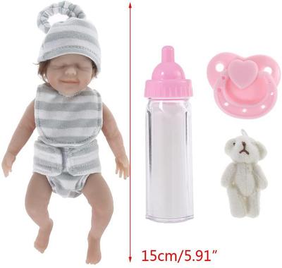 Новая игрушка, милые маленькие детские реалистичные куклы для новорожденных, силиконовые мини-куклы всего тела