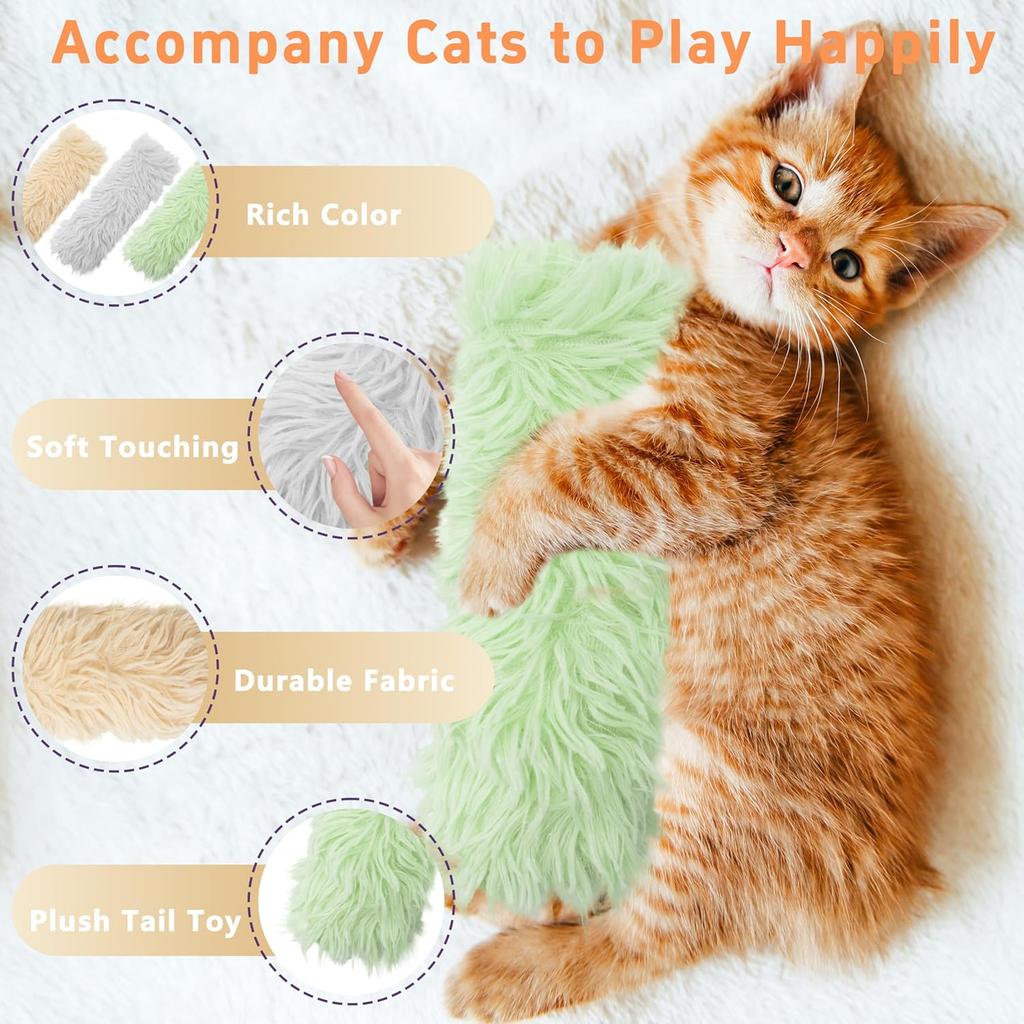 3 Pack Catnip Toys,Soft and Durable Cat Pillows Toys, Crinkle Sound Catnip Catnip Toys,Indoor Interactive Cat Kicker Toy, Companion Toys for Cats