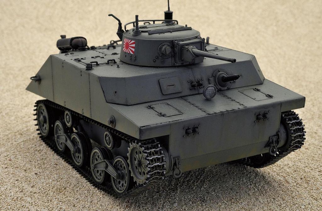 Dragon Tanks of the World 8 WW2 Japanese Amphibious Tank Type 2 Kami Plastic Model MD008 PLATZ/MONO 1/35 (Tank)