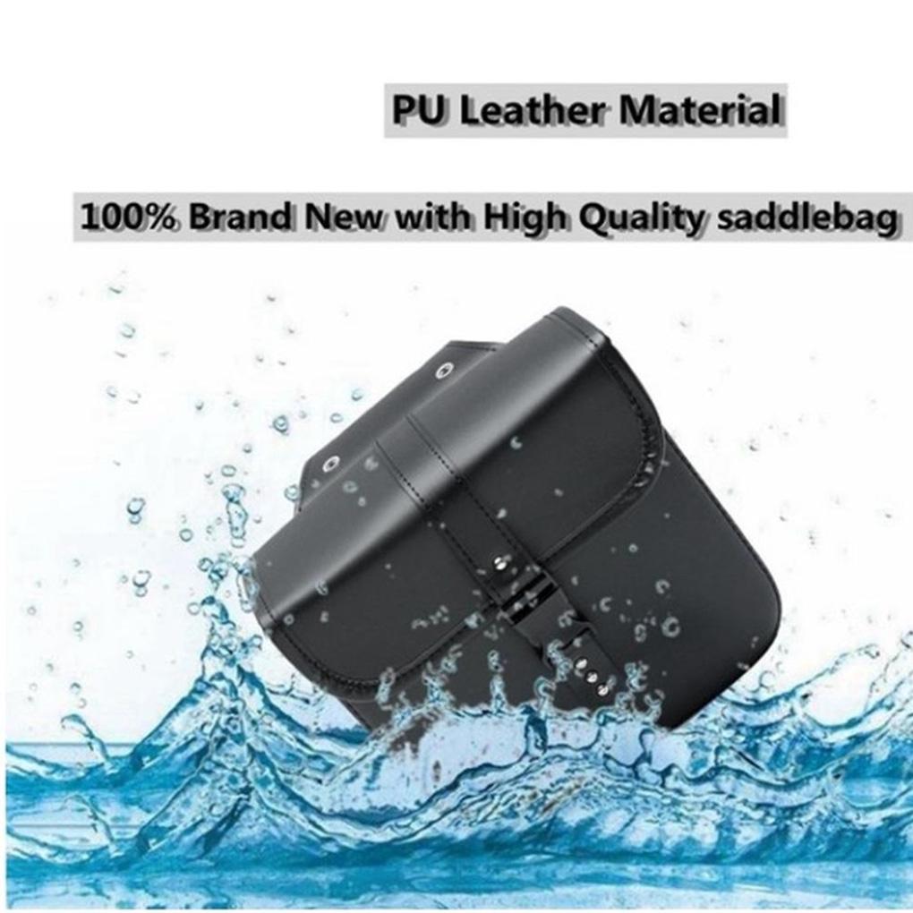Задние сумки для мотоцикла, водонепроницаемая изысканная седельная сумка, прочная износостойкая боковая сумка из искусственной кожи, ящик для хранения седельной сумки