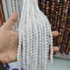 Натуральные круглые бусины из голубого лунного камня 7A для изготовления аксессуаров для ювелирных изделий
