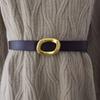 Authentic Ladies Belt With Alloy Circle Buckle For Office And Casual