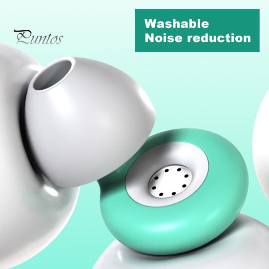 1 комплект беруш с шумоподавлением и насадками для ушей Моющиеся водонепроницаемые мягкие силиконовые многоразовые средства защиты органов слуха Работа для учебы Спящий Плавание Бесшумный